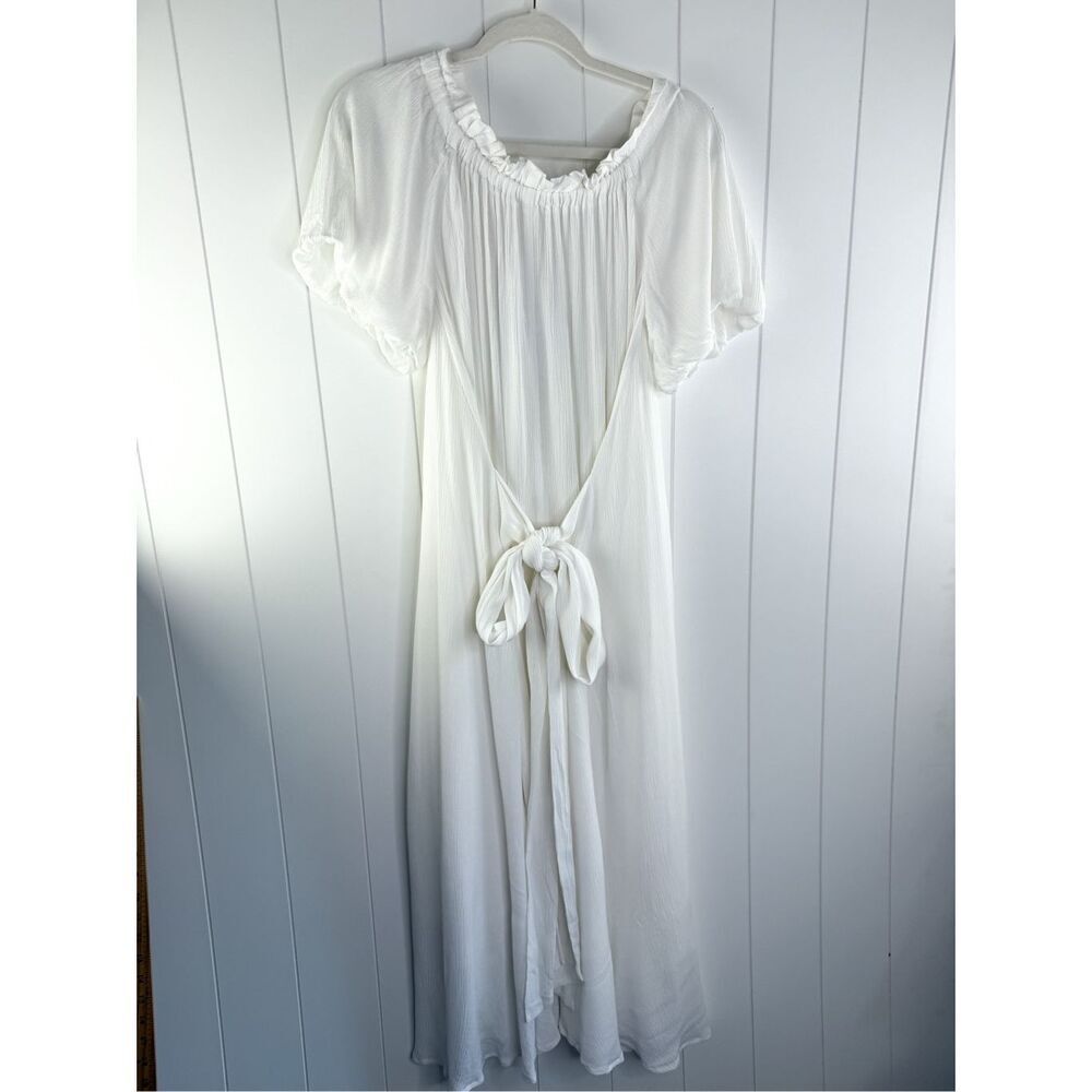 NWT Coven & Co White Milkmaid Dress Size XS Lagenlook Maternity - Picture 8 of 13